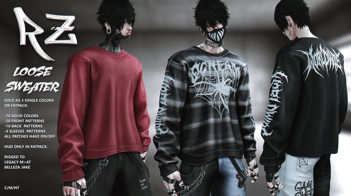 RZ. Loose Sweater FATPACK