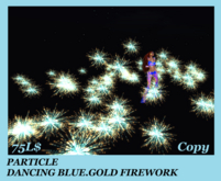 PARTICLE DANCING BLUE.GOLD FIREWORK