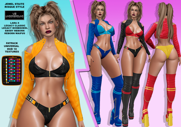 **DEMO**JEWEL STAITE RISQUE STYLE COMPLETE OUTFIT**