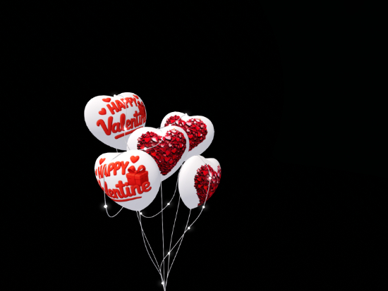 Balloons Happy Valentine 