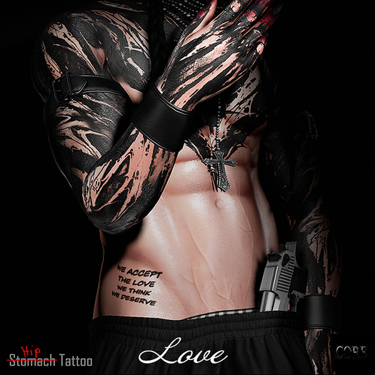 ::: Core ::: Men's Hip Tattoo - Love