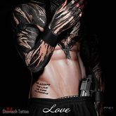 ::: Core ::: Men's Hip Tattoo - Love