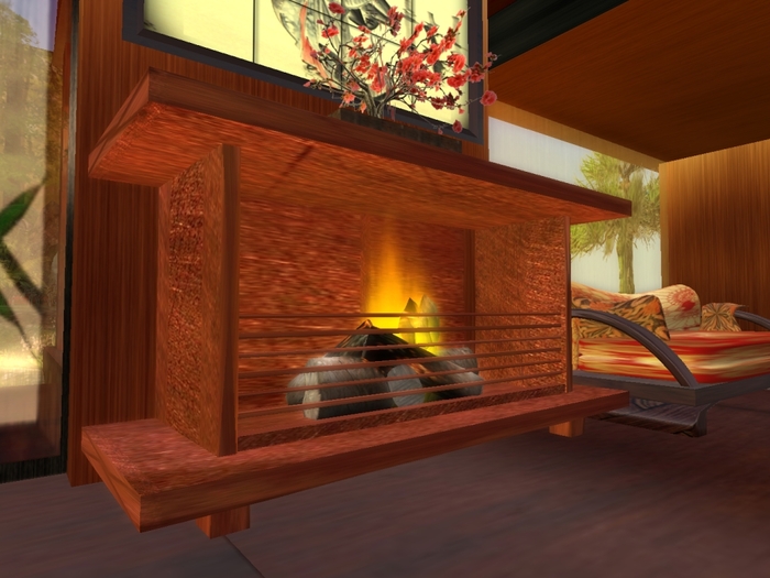 Snuggle FIREPLACE  -  3 Prims Truely Amazing