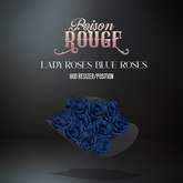 POISON ROUGE Lady Roses Hat Blue Roses 