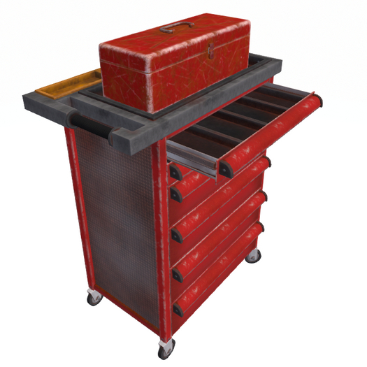 Tool Trolley with Tool Box