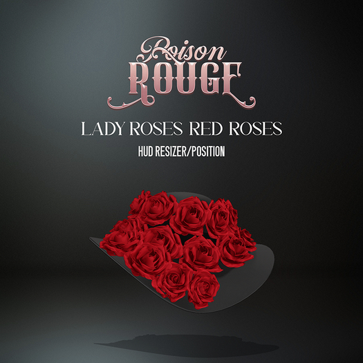 POISON ROUGE Lady Roses Hat Red Roses