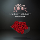 POISON ROUGE Lady Roses Hat Red Roses
