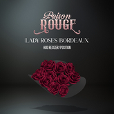 POISON ROUGE Lady Roses Hat Bourdeaux