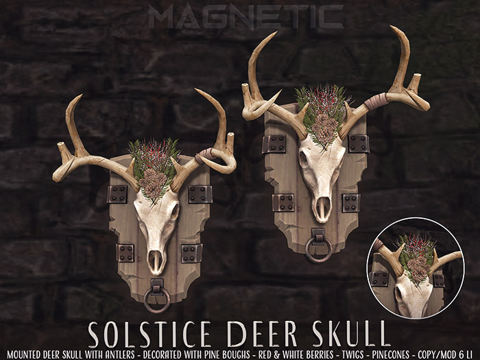 Magnetic - Solstice Deer Skull
