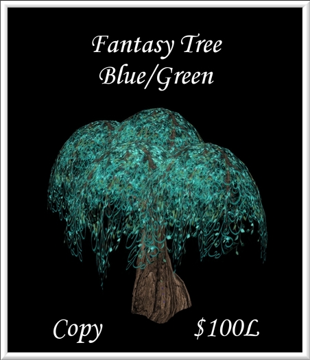 Fantasy Tree - Blue-Green