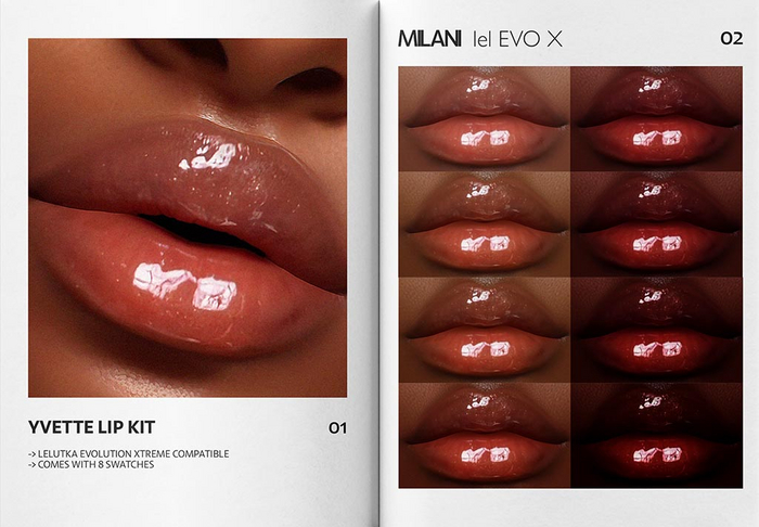 MILANI - "YVETTE" LIP KIT / DEMO