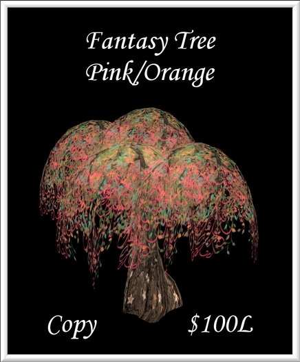 Fantasy Tree - Pink-Orange