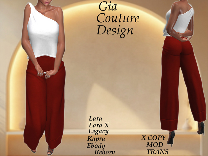 "GCD" Mika Dress Pants Red