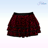 Leo Red Tier Skirt LaraX