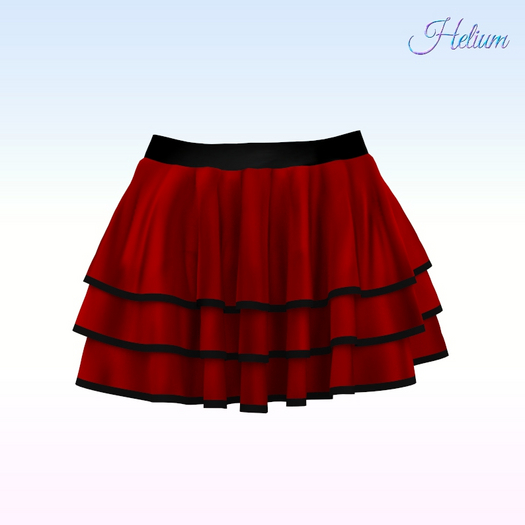Red Tier Skirt LaraX