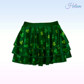 St Patricks Green Tier Skirt LaraX