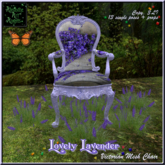 Lovely Lavender Victorian Mesh Chair