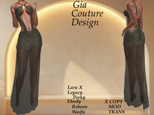 "GCD" Lela Shimmering Gown Gold