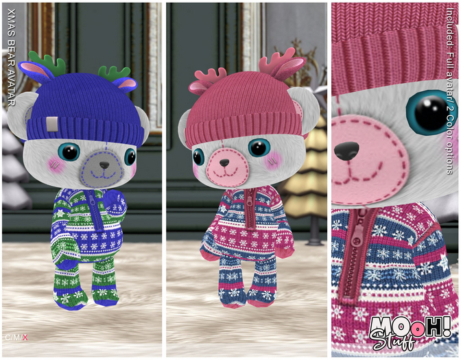MOoH! Stuff Xmas bear avatar (Add)