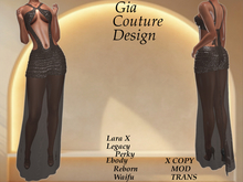 "GCD" Lela Shimmering Gown Mocha