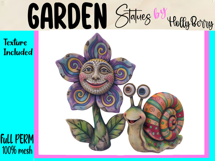 HB: Whimsy Flower & Snail FuLL PERM