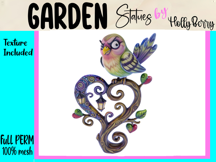 HB: Valentine Bird Perch FuLL PERM