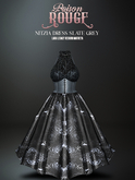 POISON ROUGE Nitzia Dress Slate Grey