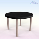 Black Beige Simple Balcony Table