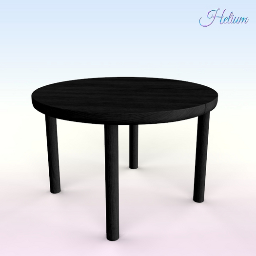Black Simple Balcony Table