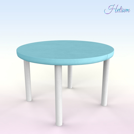 Blue Simple Balcony Table
