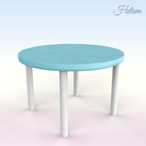 Blue Simple Balcony Table