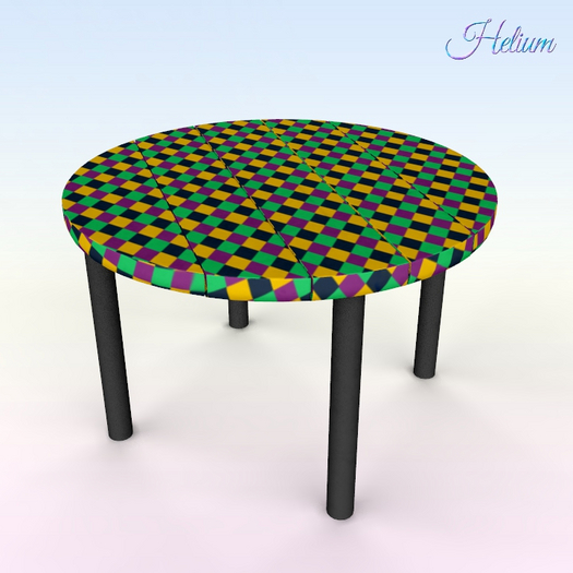 Mardi Gras Simple Balcony Table