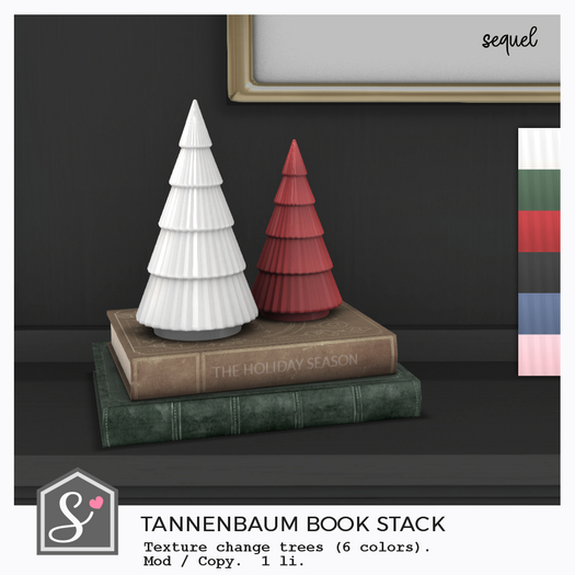 Sequel - Tannenbaum Book Stack - Christmas Decoration