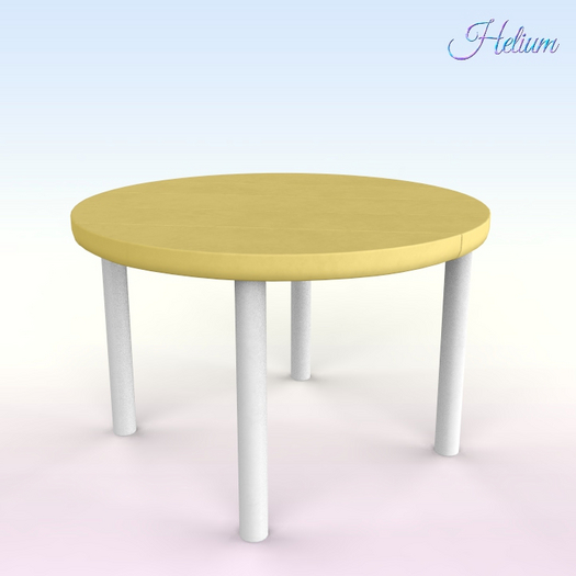 Yellow Simple Balcony Table