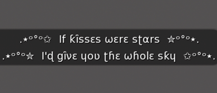 :: MG ::  If Kisses Were Stars... - Gesture (with Sound)