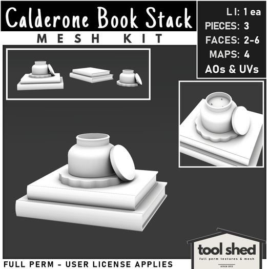 Tool Shed - Calderone Book Stack Mesh Kit