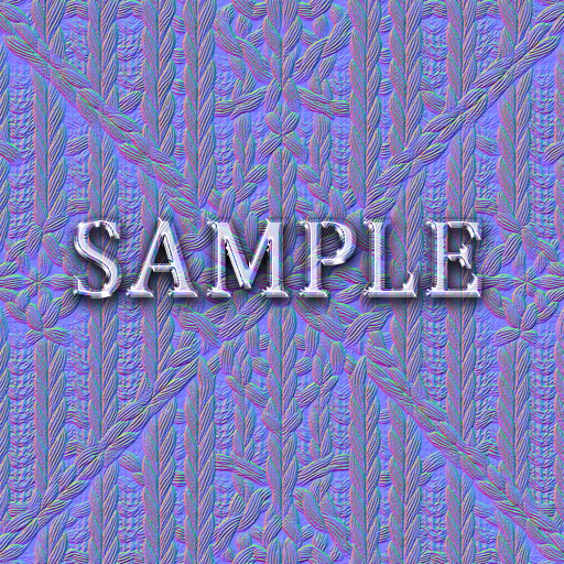 [ Intricately Knit Seamless 01 ] Normal Map