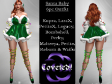 Santa Baby 6pc PBR Green by COVETED!