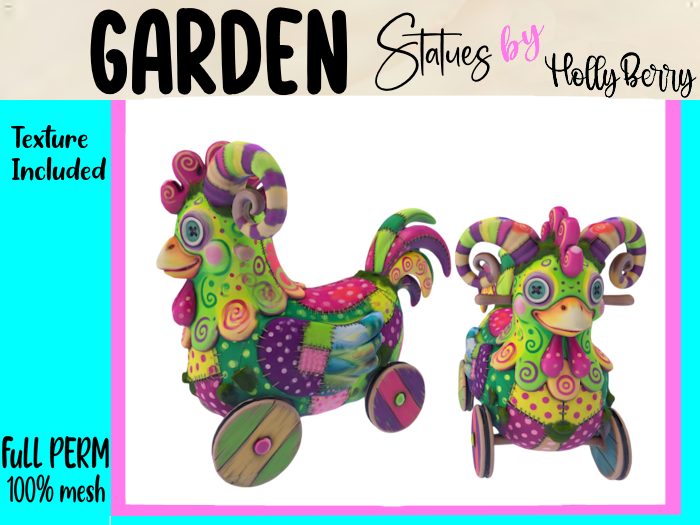 HB: Whimsy Chicken Child Ride On FuLL PERM