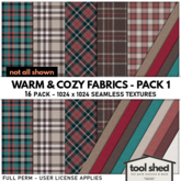 Tool Shed - Warm & Cozy Fabrics - Pack 1 - Christmas Textures