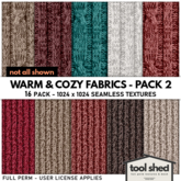 Tool Shed - Warm & Cozy Fabrics - Pack 2 - Christmas Textures