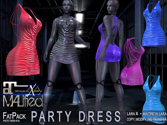 LaraX Lara FATPACK MALified - 6x Party Dresses - COPY/MOD