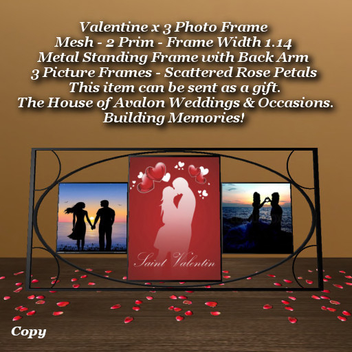 Valentine x 3 Photo Frame1