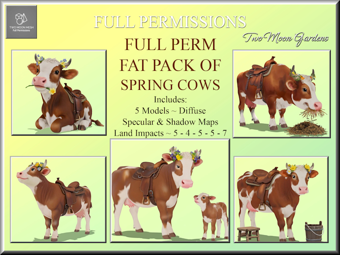 Full Perm Cows - Fat Pack