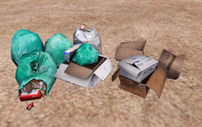 Trash Bags & Kartons  Boxed