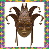 Mardi Gras Golden Mask F
