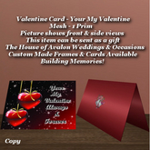 Valentine Card Your My Valentine1