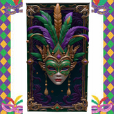 Mardi Gras Ornate Wall Display