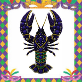 Mardi Gras Jeweled Crawfish