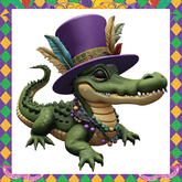 Mardi Gras Alligator Gator
